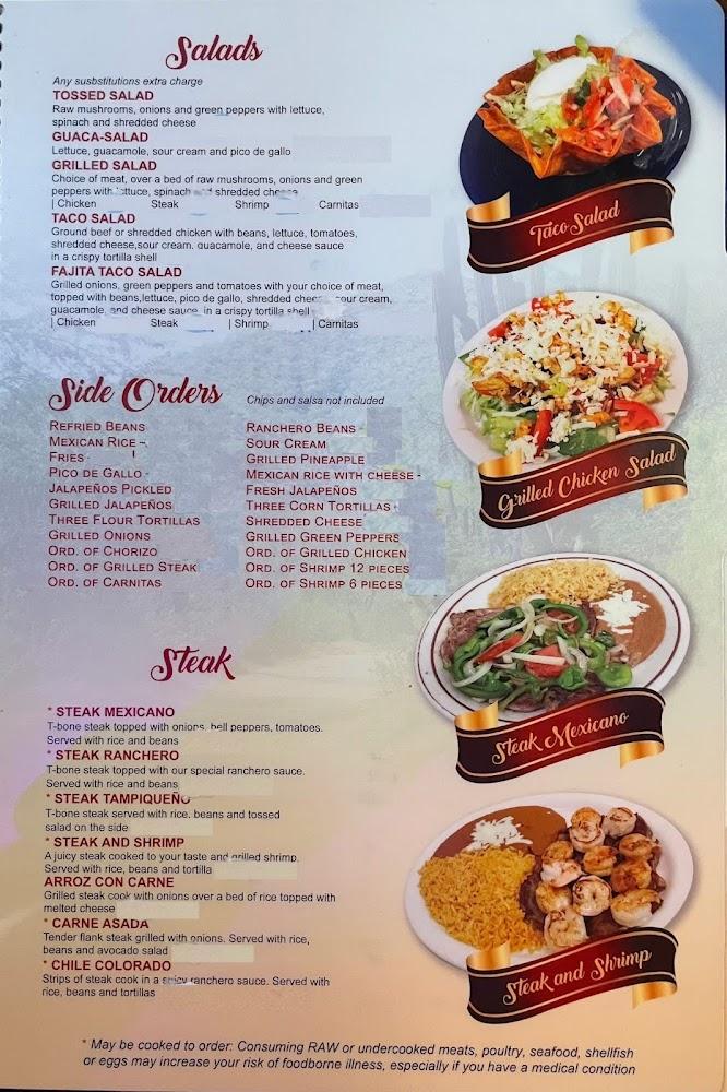 La Sierra Mexican Restaurant Menu image 2