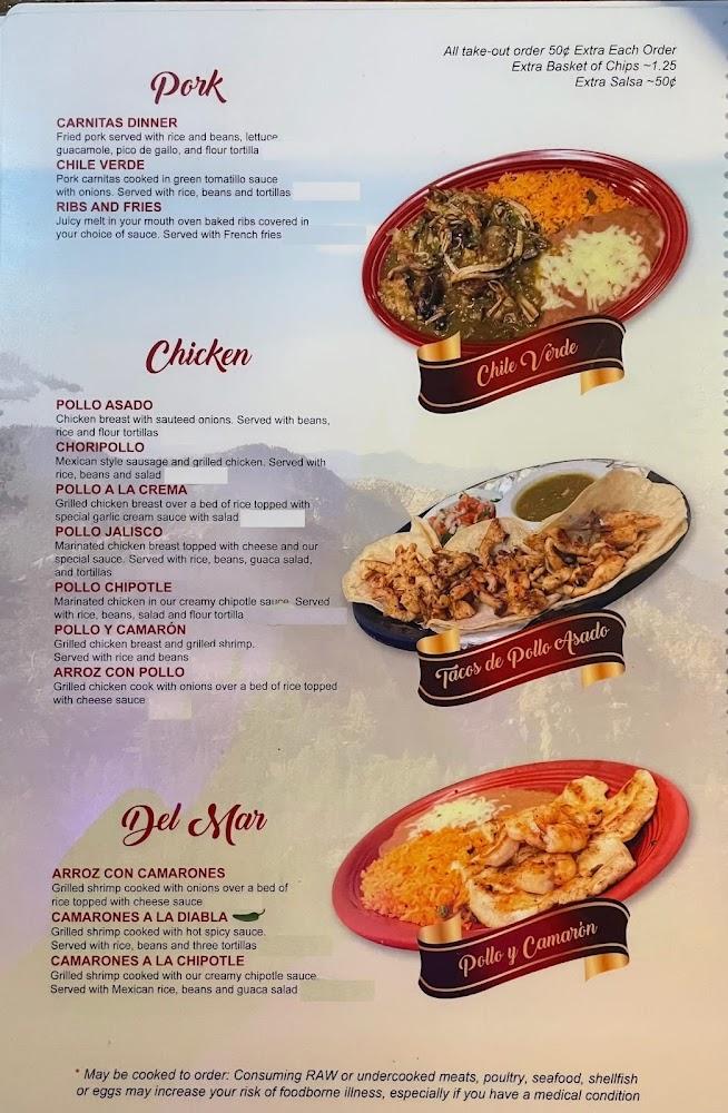 La Sierra Mexican Restaurant Menu image 3